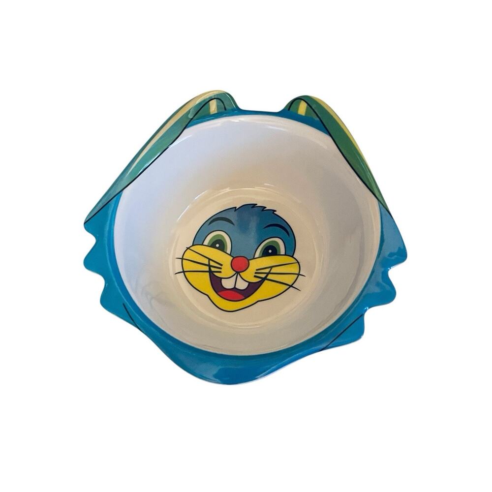 Vintage Trisa Rabbit Bunny Melamine Cereal/Food Bowl Child 1980’s New Never Used